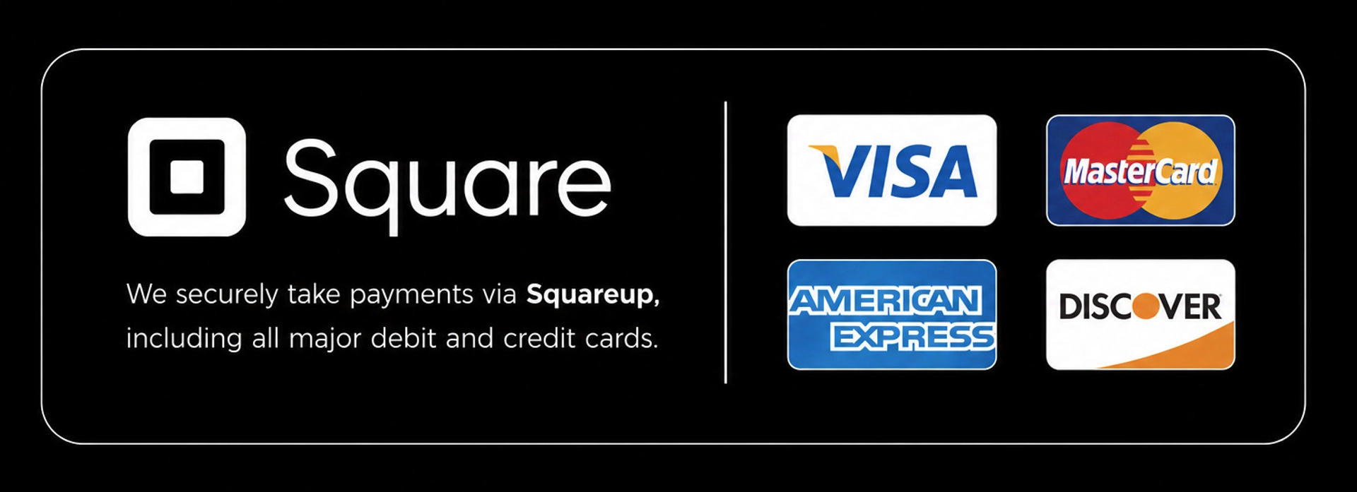 SquareUp Payments Accepted